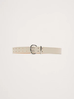 Leather Double-Punch Waist Belt