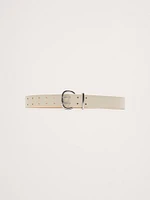 Leather Double-Punch Waist Belt