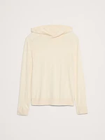 Cashmere-Silk Sweater Hoodie