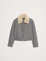 Relaxed Cropped Denim Jacket
