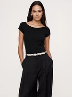 Refined Scoop-Neck T-Shirt