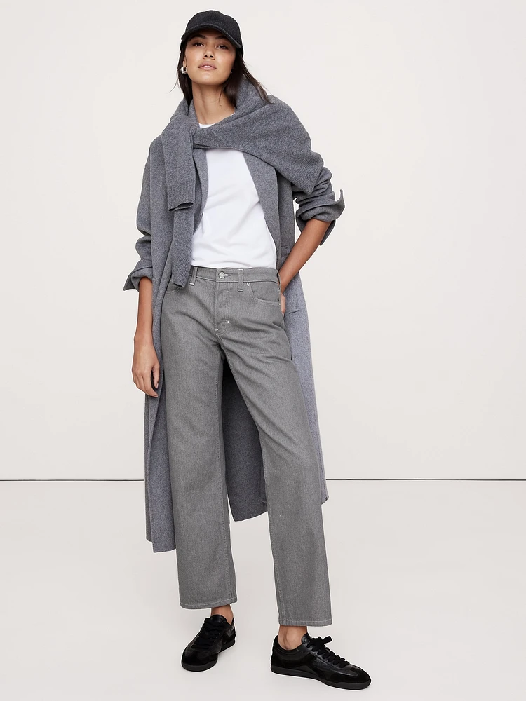 Mid-Rise Straight Ankle Jean