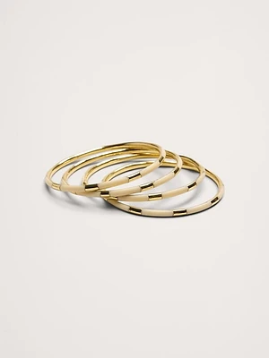 Brass Bangles Set of 4 by Aureus + Argent