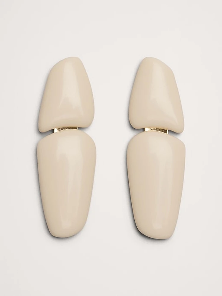 Shapes Double Tab Earrings by Aureus + Argent