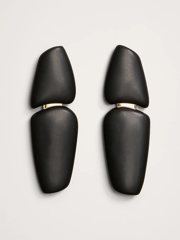 Shapes Double Tab Earrings by Aureus + Argent