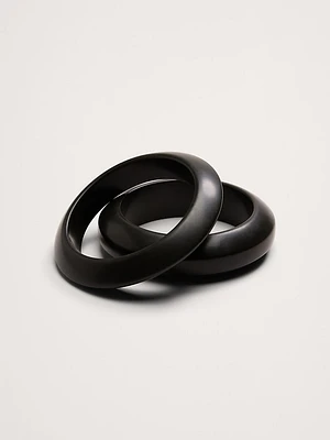 Curved Bangle Set of 2 by Aureus + Argent