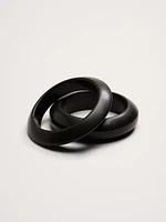 Curved Bangle Set of 2 by Aureus + Argent
