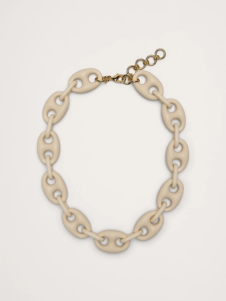 Ivory Mariner Link Necklace by Aureus + Argent