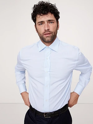 Standard-Fit Premium Cotton Poplin Dress Shirt