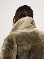 Reversible Shearling Car Coat