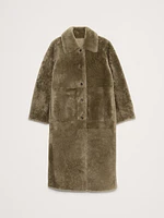 Reversible Shearling Car Coat