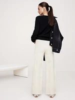 Wide-Leg Everywhere Ponte Cropped Pant