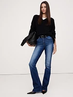 Mid-Rise Skinny Flare Jean