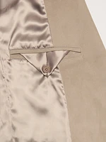 Suede Trench Coat