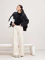 Wide-Leg Everywhere Ponte Cropped Pant