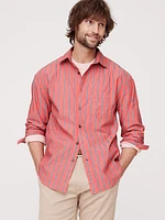 Relaxed-Fit Washed Cotton Poplin Shirt