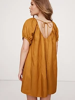 Viscose-Linen Mini Dress