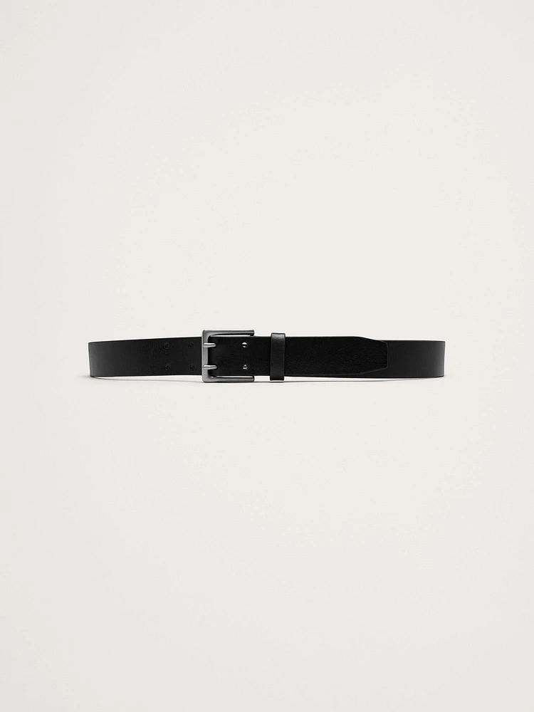 Double-Prong Leather Belt