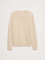 Cashmere-Linen Crew-Neck Sweater