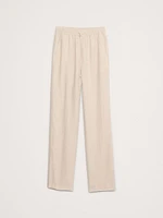 Linen Pull-On Ankle Pant