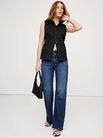 Riley Tailored Sleeveless Shirt