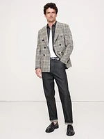 Plaid Double-Breasted Sport Coat