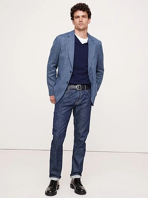 Linen-Cotton Herringbone Sport Coat