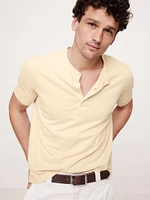 Slim Soft Wash Henley T-Shirt