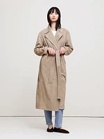 Suede Trench Coat