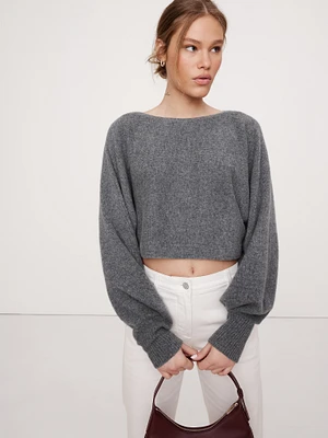 Midweight Cashmere Cropped Sweater