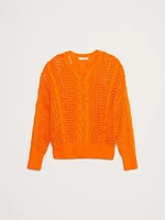 Cotton Cable-Knit Sweater