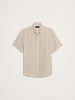 Standard-Fit Linen Short-Sleeve Shirt