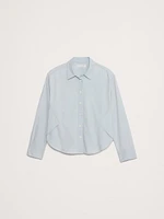 Oversized Chambray Side-Split Shirt