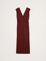 Lightweight Ponte Bias-Cut Maxi Dress