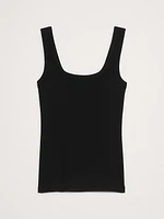 Ribbed Square-Neck Tank