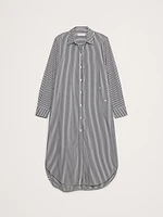 Cotton Poplin Asymmetrical Shirt Dress