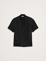 Satin Short-Sleeve Shirt