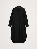 Cotton Poplin Asymmetrical Shirt Dress