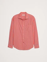 Relaxed-Fit Washed Cotton Poplin Shirt