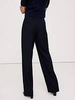 High-Rise Modern Straight Siena Italian Wool Pant