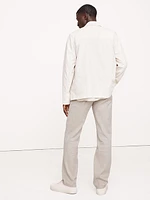 Straight Linen-Cotton Traveler Pant