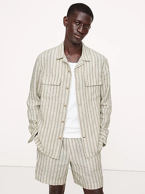 Standard-Fit Linen Resort Shirt