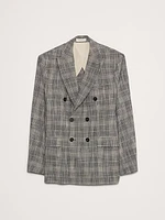 Plaid Double-Breasted Sport Coat