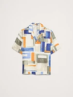 Standard-Fit Silk Resort Shirt