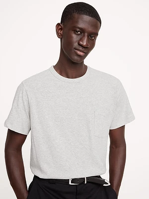 Boxy Linen-Cotton T-Shirt