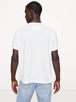 Relaxed Linen-Cotton T-Shirt