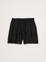 Linen Pull-On Short