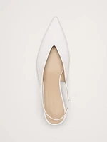 Italian Leather Slingback Pump