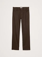 Straight Linen-Cotton Traveler Pant