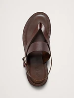 Leather Criss-Cross Sandal